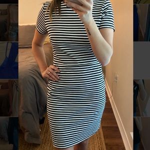 Black and White Stripe Dress